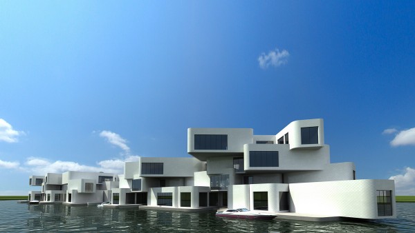 Экологичный плавучий жилой комплекс