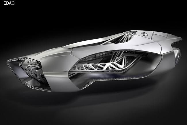 EDAG Light Cocoon является логическим продолжением концептуального кузова Genesis, показанного весной на автошоу в Женеве