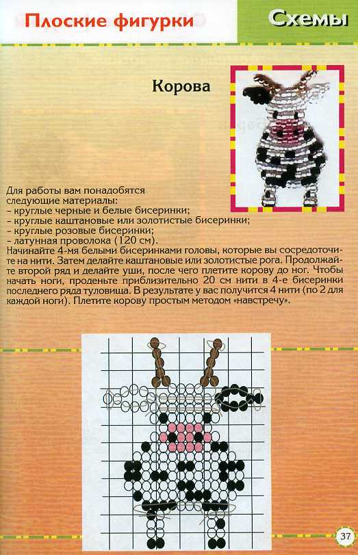 Схемы для плоского бисероплетения Схемы для плоского бисероплетения
