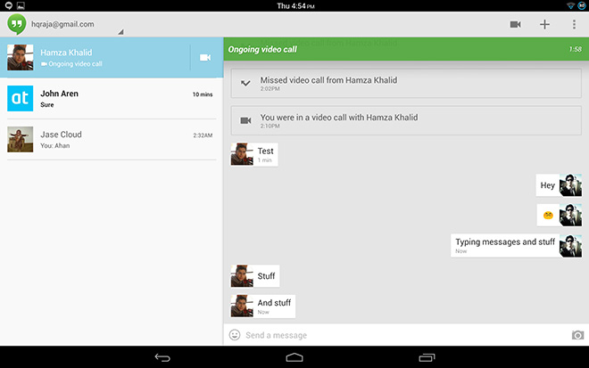 Программа Hangouts