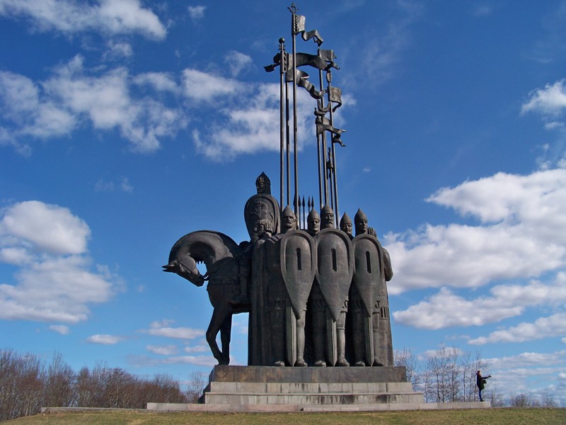 Памятник А.Невскому за городом Города России, Псковская область, красивые города, пейзажи, псков, путешествия, россия