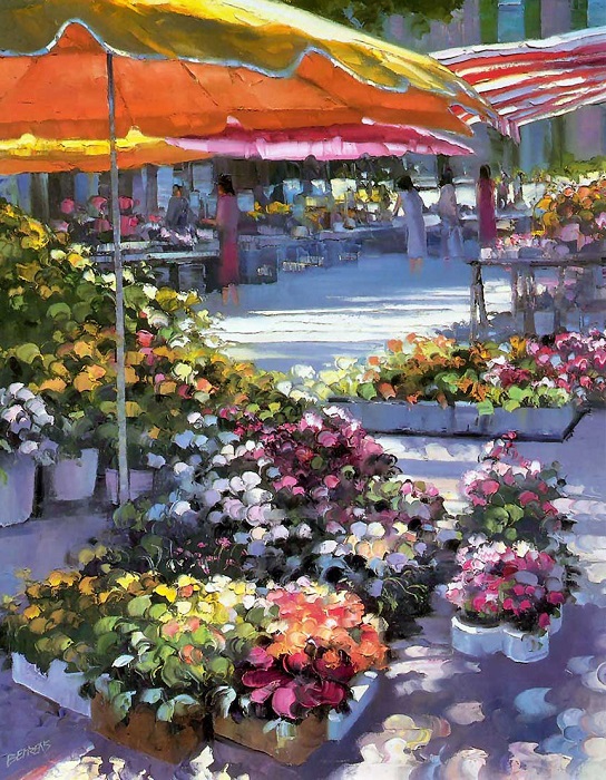 Картина, написанная мастихином. | Фото: art.mirtesen.ru. Картина, написанная мастихином. | Фото: art.mirtesen.ru.
