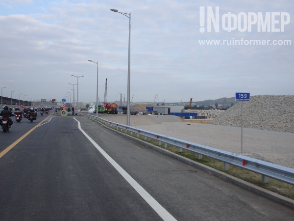 Эксклюзивные кадры запуска автомобильного движения на Крымском мосту