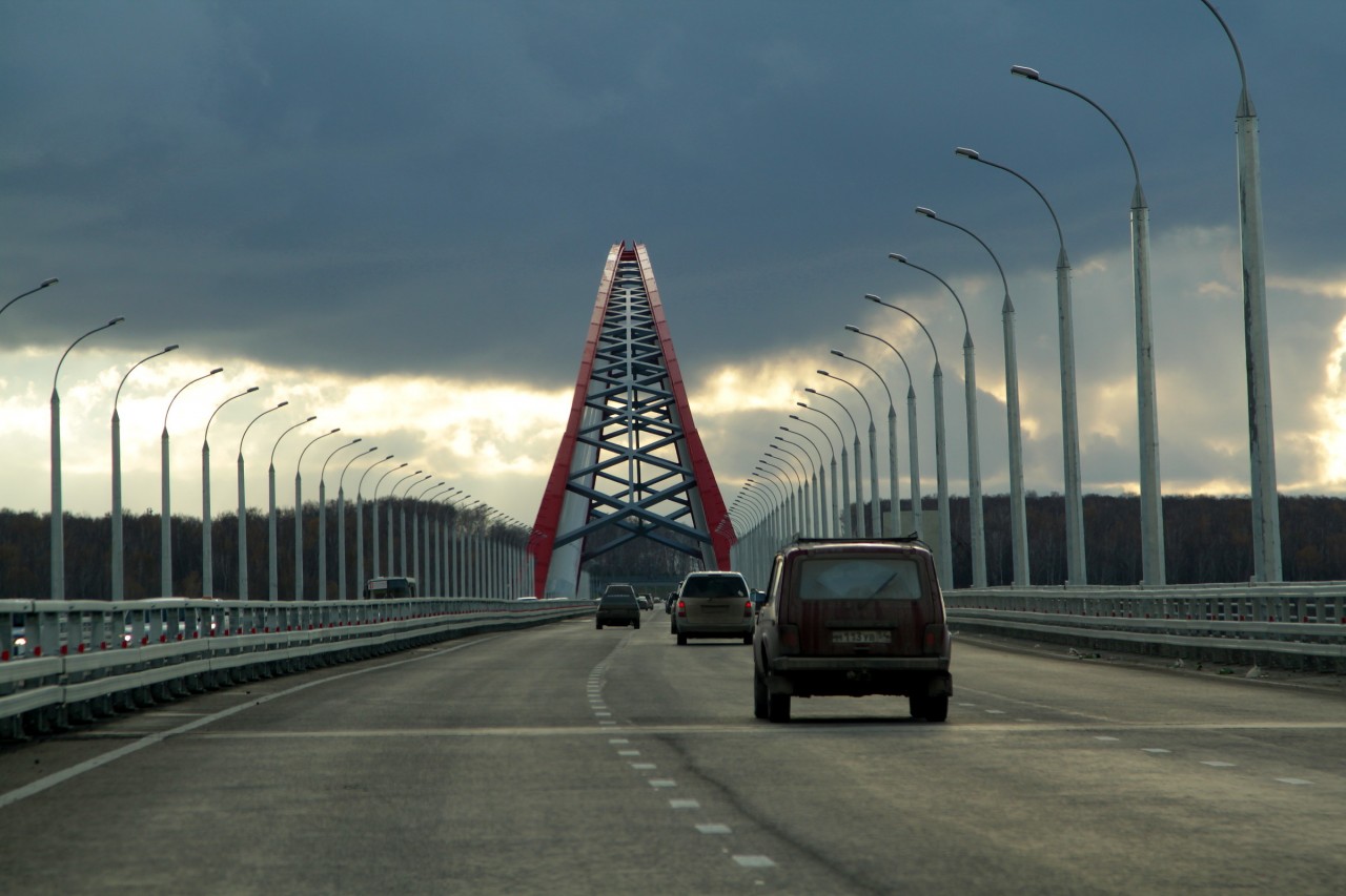 11. Бугринский мост, Новосибирск 11. Бугринский мост, Новосибирск места, мост, путешествие, россия
