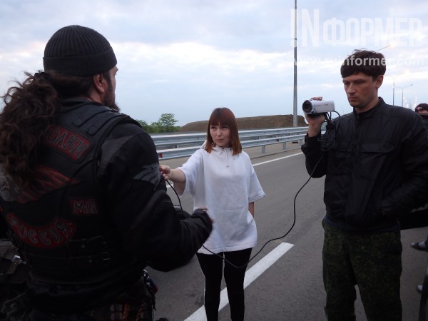Эксклюзивные кадры запуска автомобильного движения на Крымском мосту