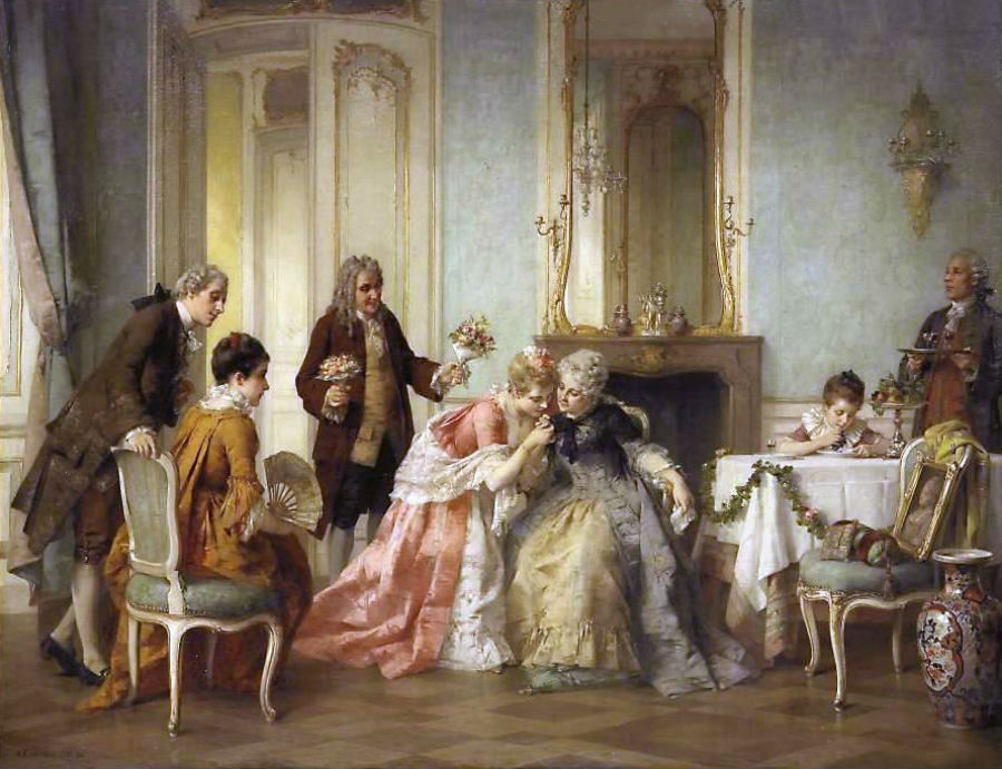 Изящный век. Немецкий художник Отто Вильгельм Эдуард Эрдманн (1834-1905)