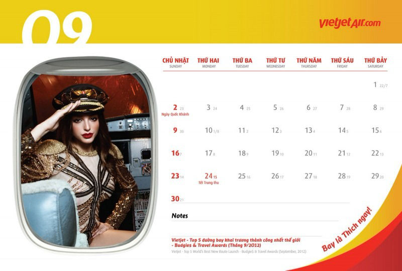 Стюардессы в бикини в календаре авиакомпании VietJet Стюардессы в бикини в календаре авиакомпании VietJet