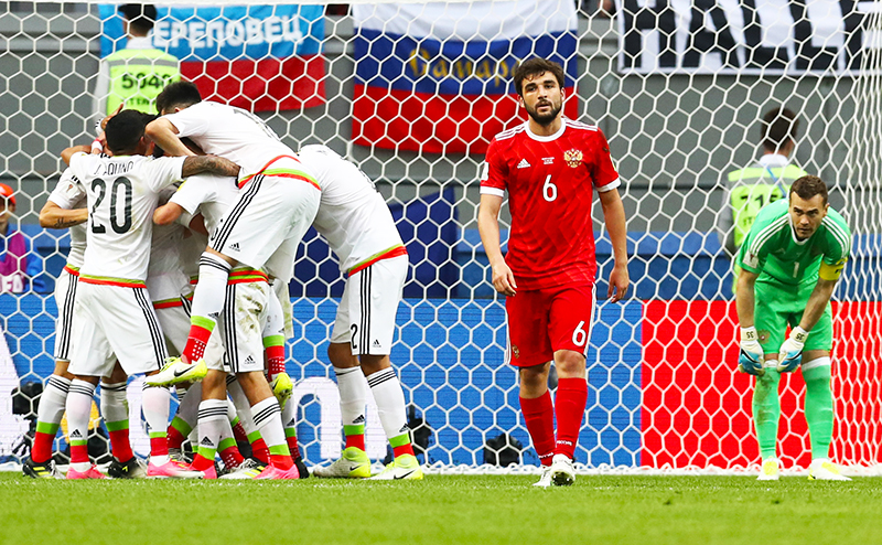 Он-лайн: Россия-Мексика - 1:2. Доигрались