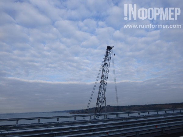 Эксклюзивные кадры запуска автомобильного движения на Крымском мосту