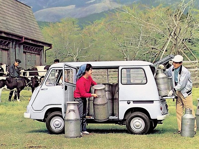 "Полбатона" - первая культовая Subaru "Полбатона" - первая культовая Subaru jdm, subari, subaru sambar, авто, автомобили, кей-кар, япония