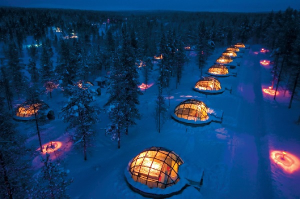 Igloo village в Финляндии