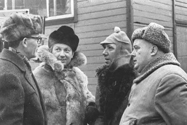 Леонид Гайдай на съемках любимых комедий.