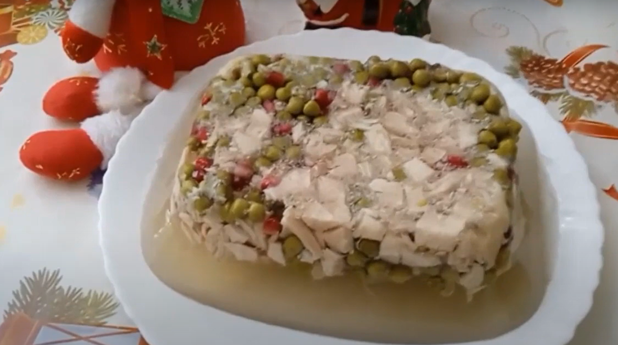 Рецепт вкусного заливного из курицы на праздничный стол