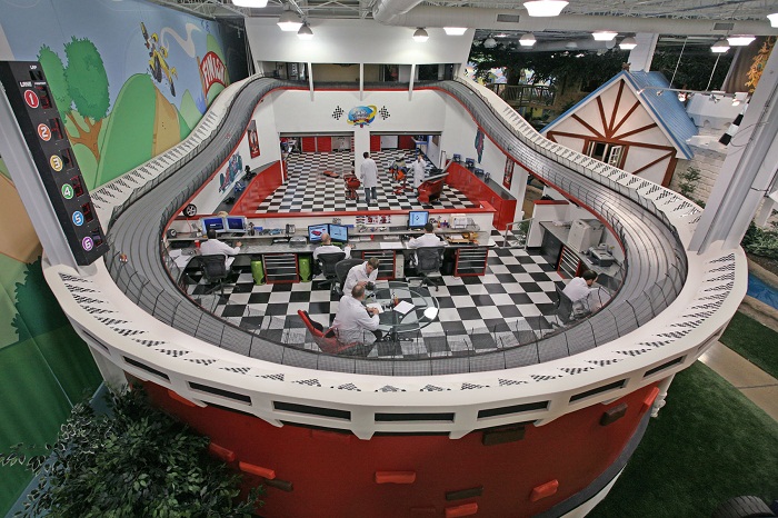 Мужская часть офиса компании «Invention Land» в Питсбурге (Штат Пенсильвания, США). | Фото: allthatsinteresting.com. Мужская часть офиса компании «Invention Land» в Питсбурге (Штат Пенсильвания, США). | Фото: allthatsinteresting.com.