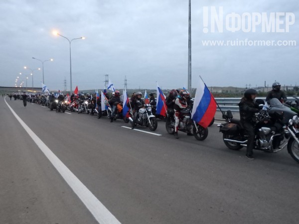 Эксклюзивные кадры запуска автомобильного движения на Крымском мосту