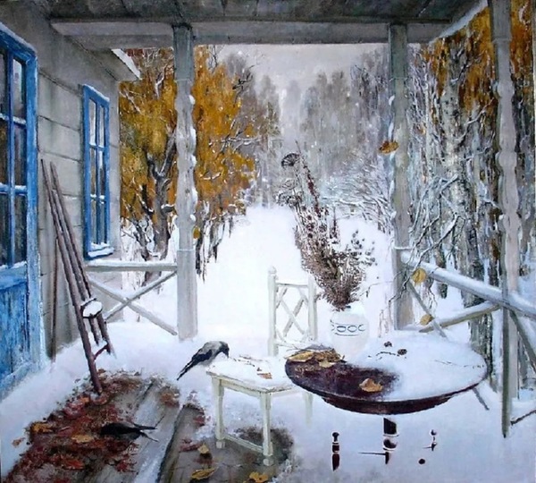 Заснеженный сад. Ирина Вишневская