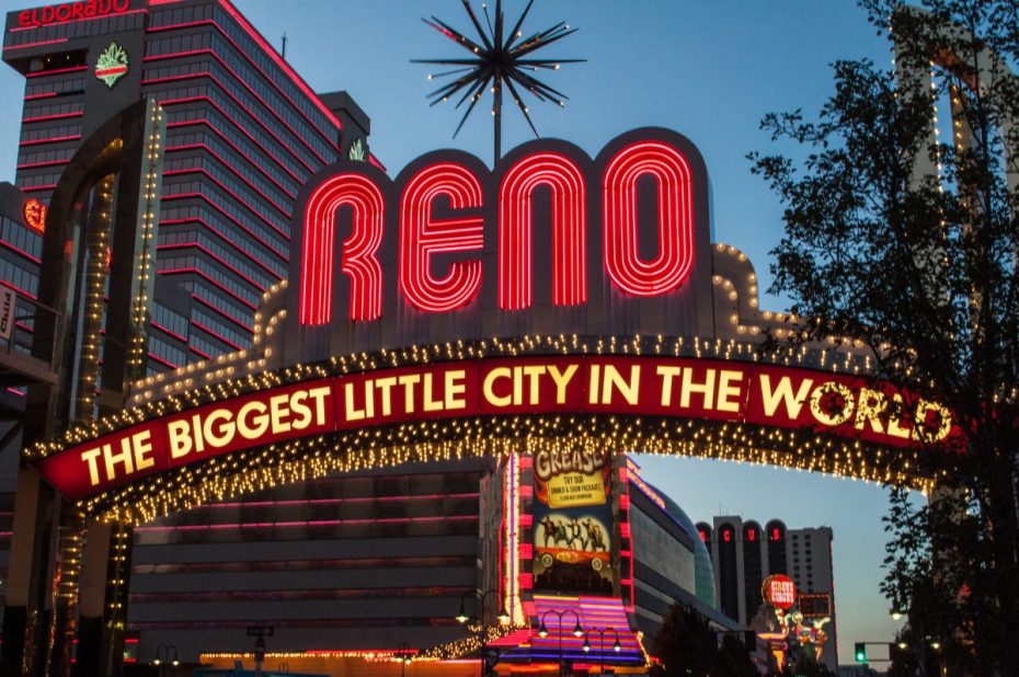 This is a picture of the famous sign in Reno, Nevada, a city whose nickname is