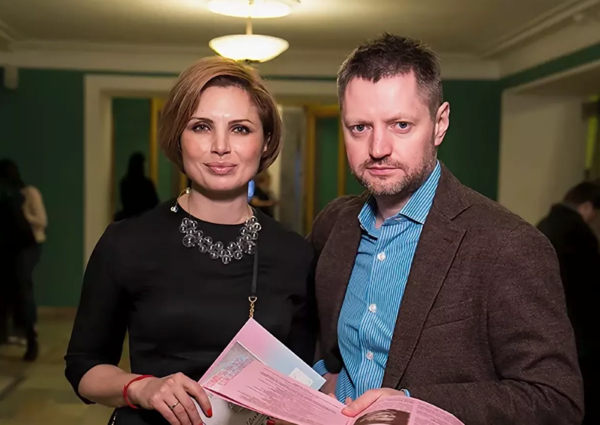 С супругой Анной Шнайдер