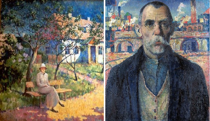 Пейзаж. На даче. / Краснознаменец Жарновский. (1932).Автор: Казимир Малевич. Пейзаж. На даче. / Краснознаменец Жарновский. (1932).Автор: Казимир Малевич.