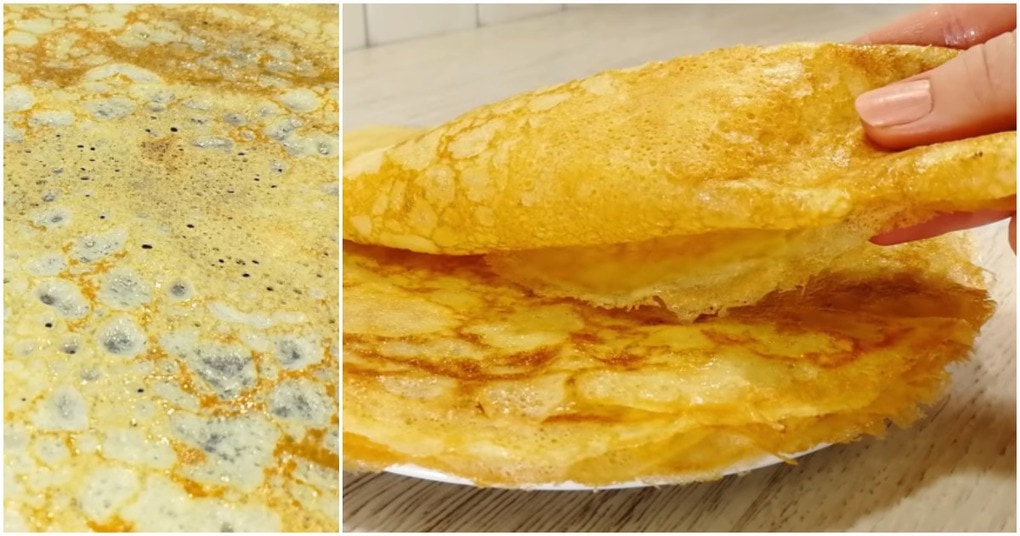 Вкуснейшие блинчики без муки. Понравятся даже тем, кто на диете