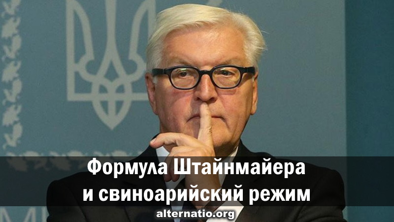 «Формула Штайнмайера» и свиноарийский режим