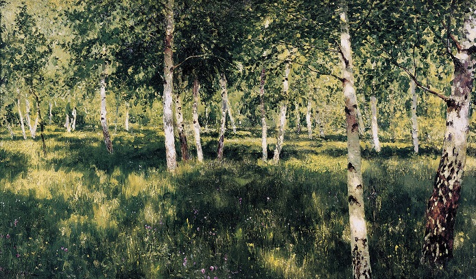 Берёзовая роща. (1885—1889). Автор: Исаак Левитан. Берёзовая роща. (1885—1889). Автор: Исаак Левитан.