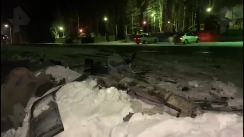 Видео: авто мэра Тулуна превратилось в груду металла в результате ДТП