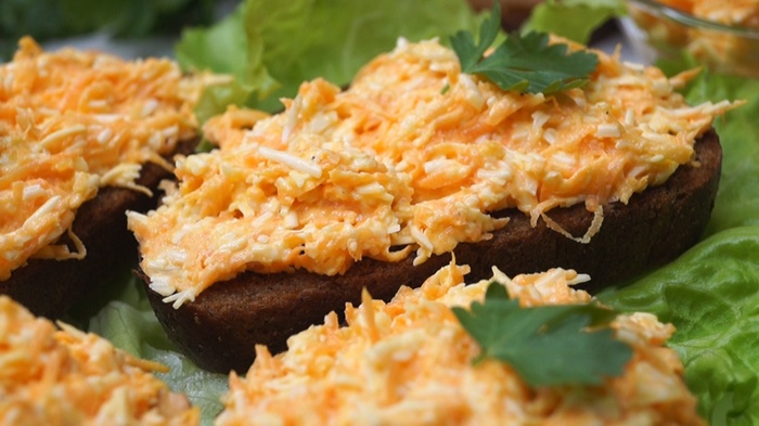 Закуска намазка из моркови и сыра закуска, Быстрая закуска, рецепт, видео рецепт, видео