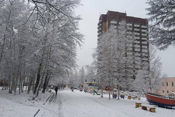 В Тынде выпал первый «полноценный» снег
