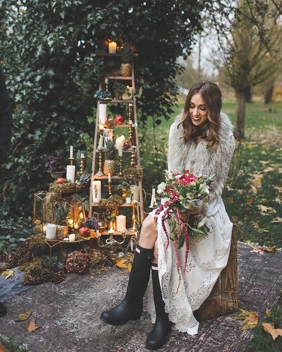 Нежная королева -- 10 потрясающих идей для зимней свадьбы из Instagram Нежная королева -- 10 потрясающих идей для зимней свадьбы из Instagram