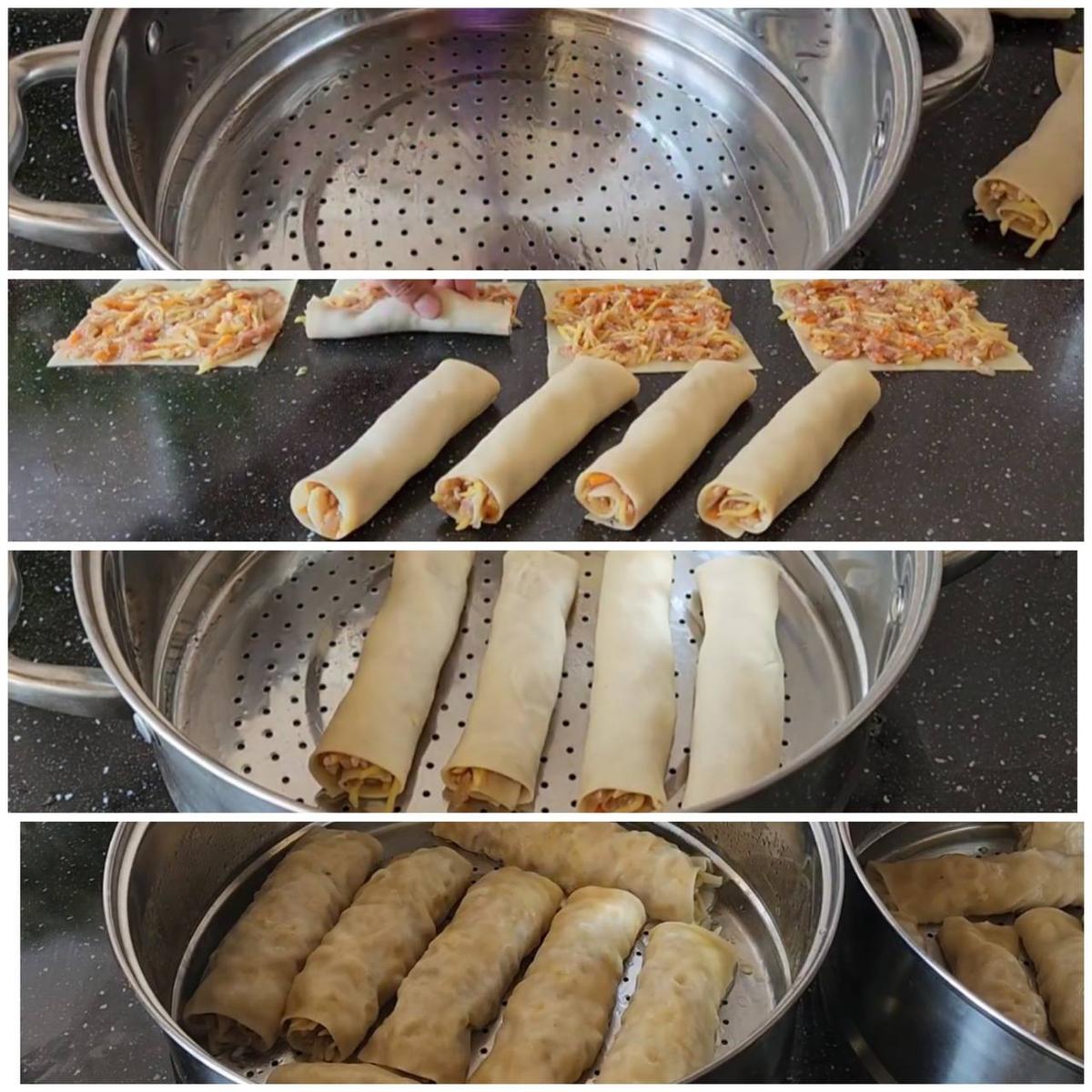 Добрый день мои дорогие! Сегодня поделюсь самым необычном рецептом узбекской кухни. «Хамир хасып» некоторые называют «голубцы в тесте» или фаршированным тестом.-9