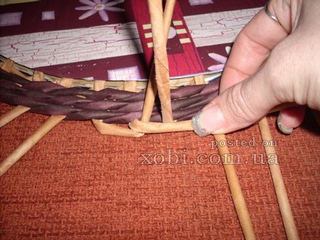 мк по плетению крышки для корзинки с картонным дном