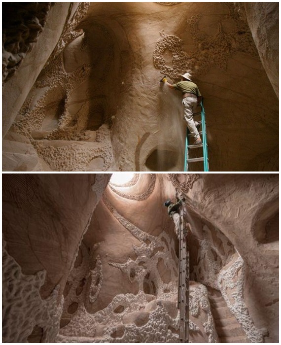 На одну пещеру уходило несколько лет тяжелого труда, который оплачивался лишь в некоторых случаях (Нью-Мексико, США).
