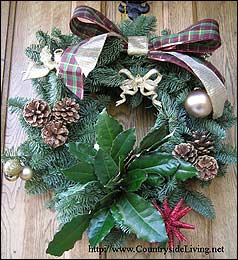 венок с бантом