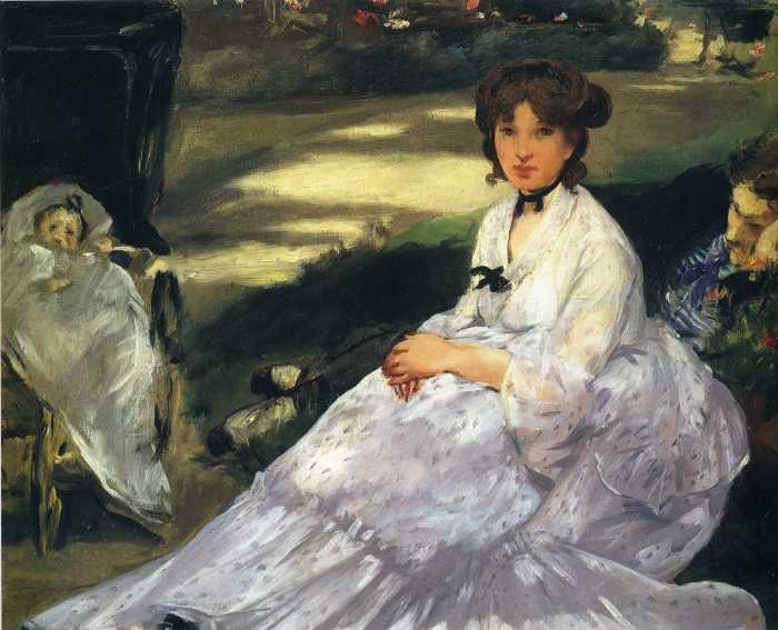 В саду, Мане, 1870 год.\ Фото: ru.artsviewer.com. Почему публика потешась над известными сегодня импрессионистами