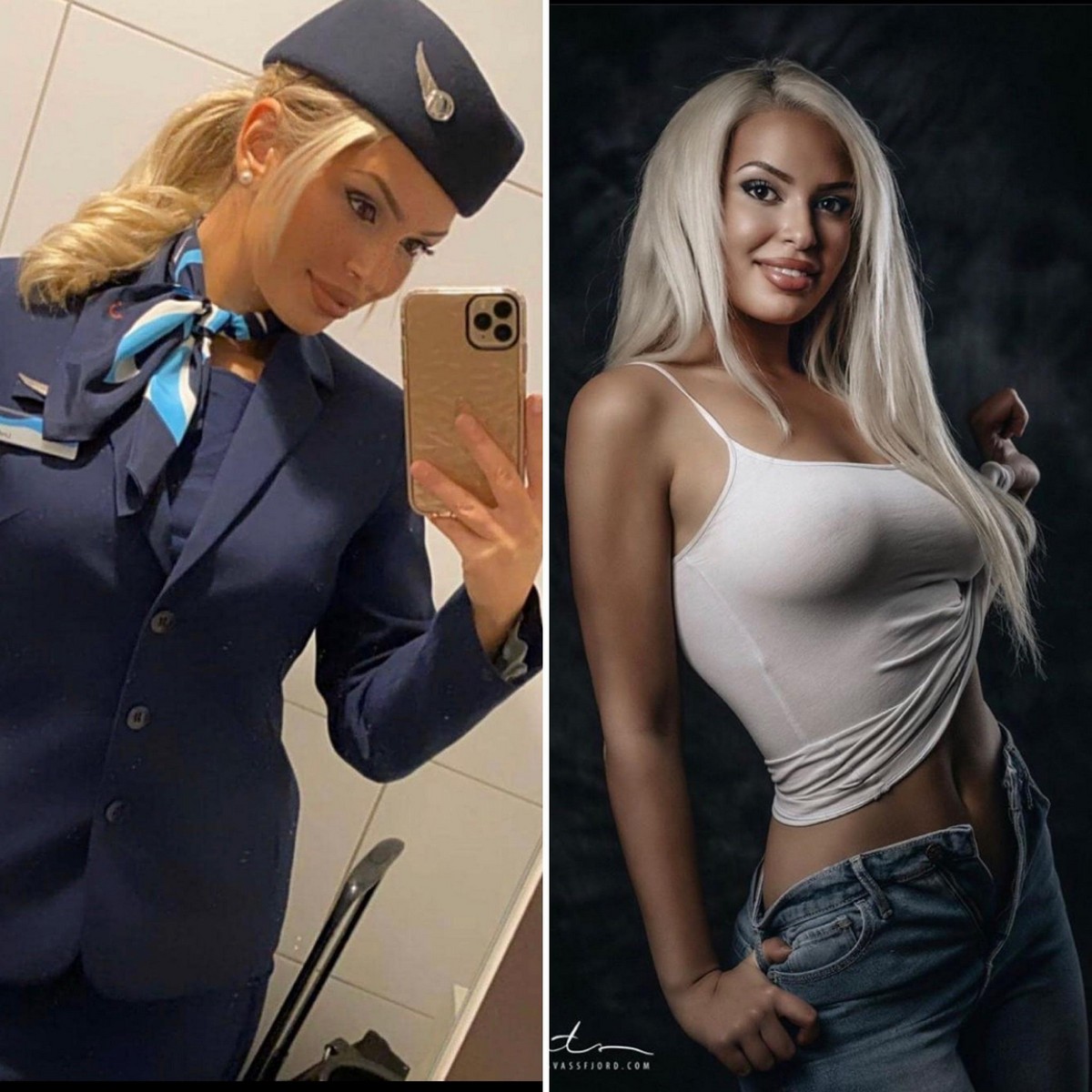 Полицейская в униформе занимается сексом с посетителем кафе