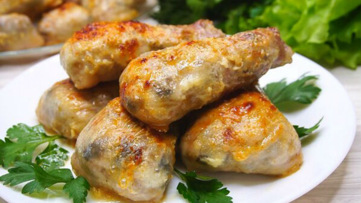 Фаршированные куриные ножки (видео) Фаршированные куриные ножки (видео)