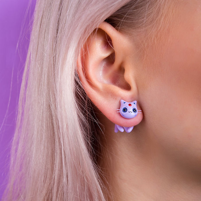 Espion Eevee Evolution Cat Earring