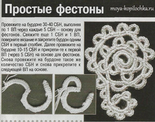 Вязанный шнур на бурдоне Вязанный шнур на бурдоне