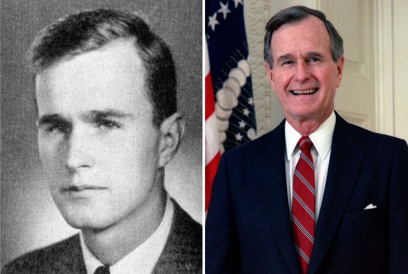 Политики в молодости: Джордж Буш-старший фото
