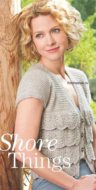 Жакет с воланами