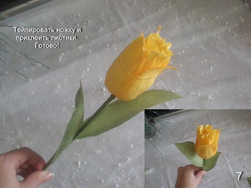 Тюльпаны из конфет