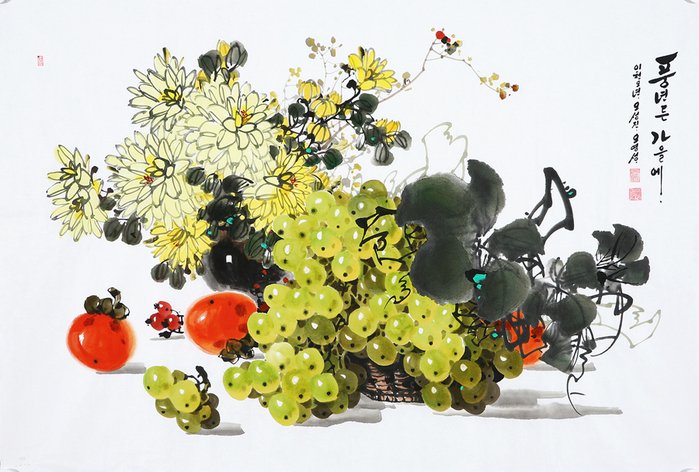 Цветы - в них только и есть, что радость... Корейский художник О Ён Сон