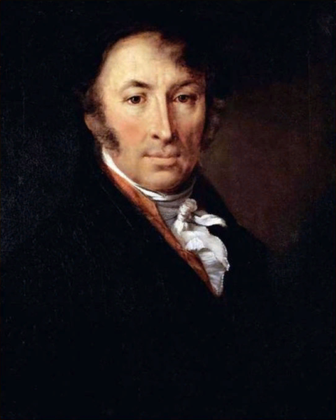 "Портрет Николая Михайловича Карамзина", 1818, 62.6×48.3 см