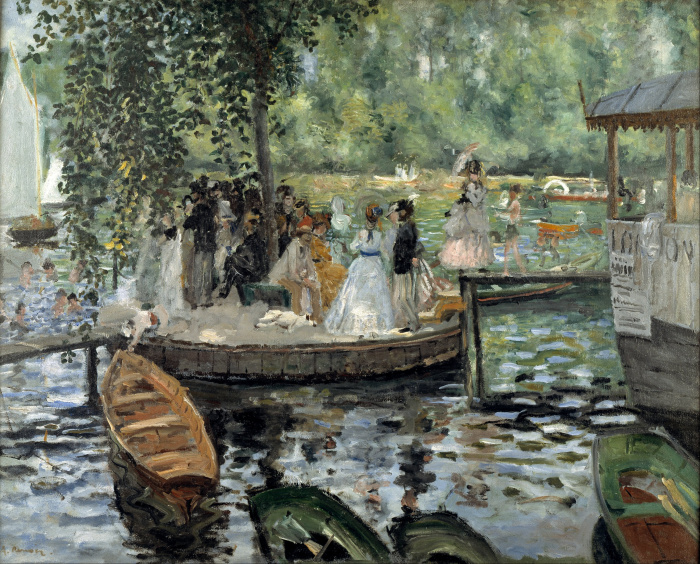 Пьер Огюст Ренуар: Лягушатник, 1869 год. \ Фото: ru.wikipedia.org. Почему публика потешась над известными сегодня импрессионистами