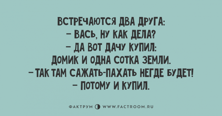 Новенькая десятка превосходных анекдотов, дарящих хорошее настроение Новенькая десятка превосходных анекдотов, дарящих хорошее настроение