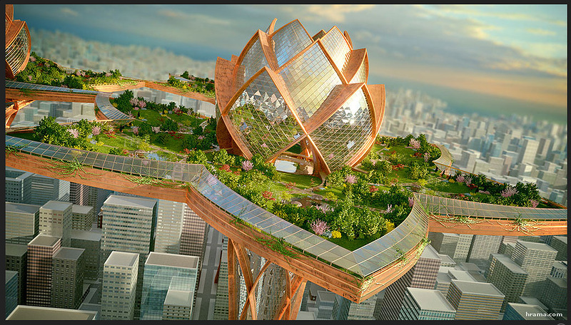 Город в небе - город лотосов - архитектурная утопия или реальность будущего? 