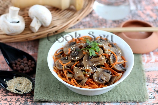 маринованные шампиньоны по-корейски