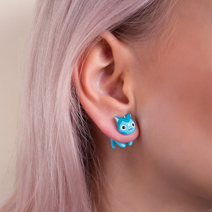 Vaporeon Cat Earring