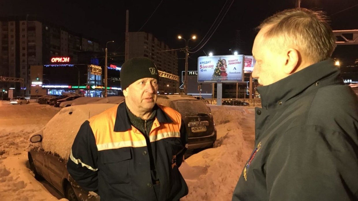 Беглов проверил качество уборки снега в Санкт-Петербурге